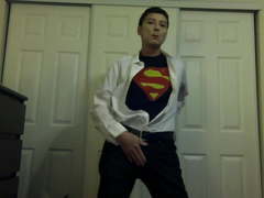Sexy Superman Male Stripper Cosplay Clark Kent Logan Ass